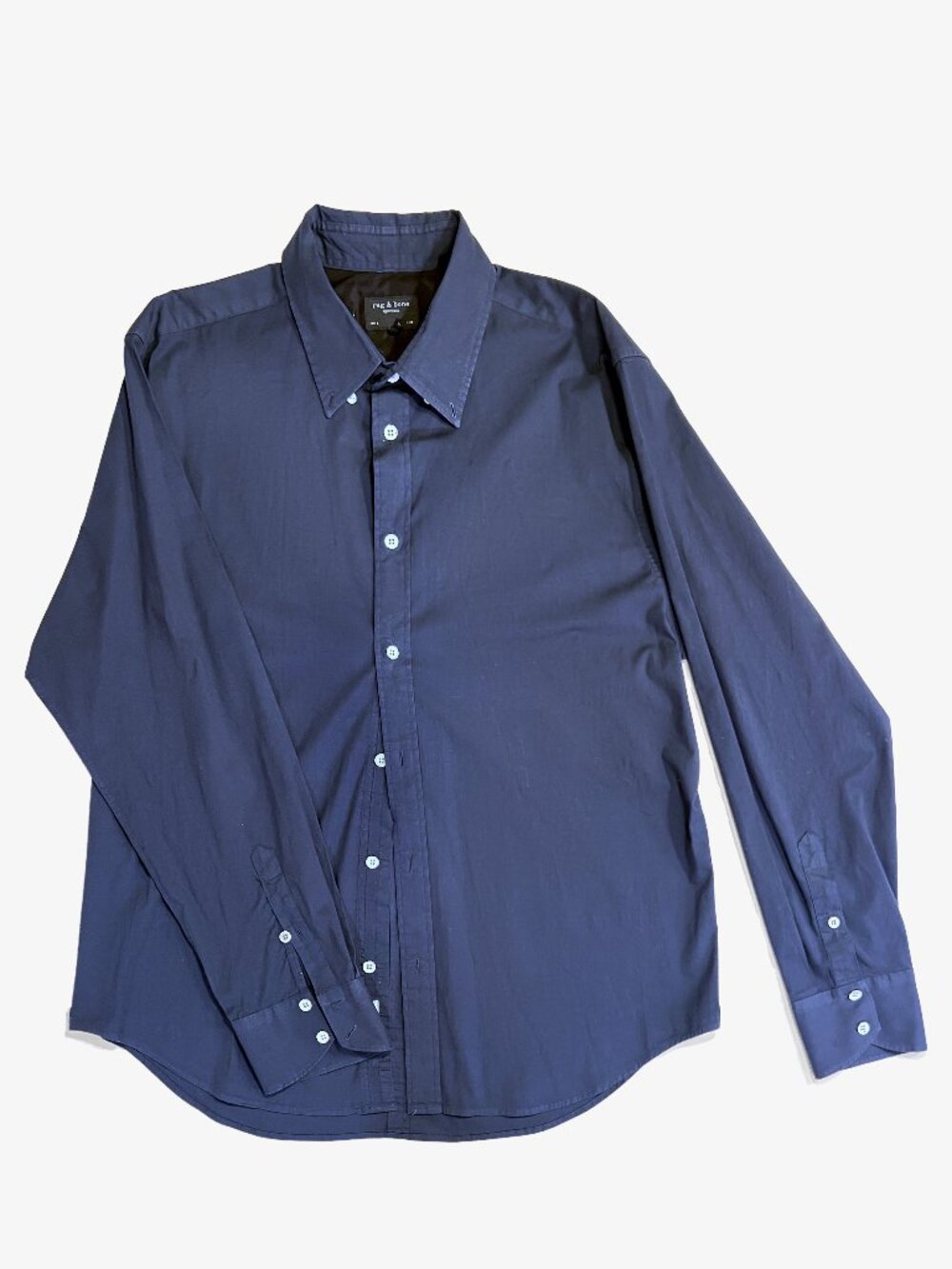 Rag & Bone Blue Shirt - Size Large
